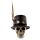 Figura Calavera Calavera Decorativa Estilo Steampunk con Sombrero de Pluma