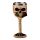Copa Decorativa Calavera con Rosa Roja en la Boca
