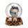 Bola de Cristal Calavera Horripilante con Animales