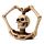 Figura Calavera Cráneo y Brazos de Esqueleto Corazón