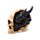 Figura Calavera Sombras de Tinieblas Cráneo de Dragón Negro Pequeño