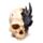 Figura Calavera Sombras de Tinieblas Cráneo de Dragón Negro Grande