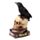 Figura de Cuervo Sobre Calavera y Libros