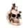 Figura Calavera Horripilante con Esqueletos Saliendo del Cráneo