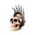 Figura Calavera Punk con Cadenas y Cuchillas Mohicano 