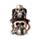 Figura Calavera con Máscara de Gas y Sombrero de Copa