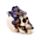 Figura Calavera con Flores de Parra Moradas 