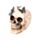 Figura Calavera con Mariposas Metálicas