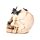 Figura Calavera con Mariposas Metálicas