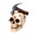 Figura Calavera con Martillos y Clavos