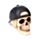 Figura Calavera con Gorra del Revés