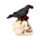 Figura Calavera con Cuervo y Rosas Rojas