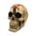 Figura Calavera con Cremallera en la Cabeza y Sesos Goteando