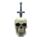 Figura Calavera con Espada Metálica en la Cabeza