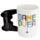 Taza de Cerámica Asa con Forma de Mando Videojuegos Game Over