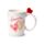 Taza de Cerámica Asa con forma Corazón Corazones Amore