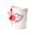 Taza de Cerámica con asa en forma de corazón J'Adoramals Heart XOXO