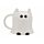 Taza de Cerámica con forma de Gato Fantasma Spooky Espeluznante