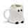 Taza de Cerámica con forma de Gato Fantasma Spooky Espeluznante