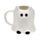 Taza de Cerámica con forma de Gato Fantasma Spooky Espeluznante