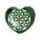 Quemador de Incienso Chakra Corazón Flor de la Vida Esteatita Tallado