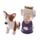 Set de Salero y Pimentero Reina de Inglaterra y Perro Corgi