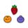 Set de 3 Gomas de Borrar Frutas Foodiemals