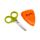 Tijeras Infantiles con funda Cecil La Zanahoria Foodiemals