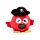 Juguete Estrujable de Peluche Queasy Squeezies Piratas Jolly Rogers 
