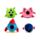 Juguete Estrujable de Peluche Queasy Squeezies Space Cadet