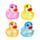 Juguete Estrujable Pato con Brillos 