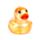 Juguete Estrujable Pato con Brillos 