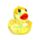 Juguete Estrujable Pato con Purpurina