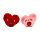Juguete Estrujable de Peluche Queasy Squeezies J´Adoramals Heart XOXO 