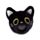 Juguete Estrujable Queasy Squeezies Gato Negro Lucky the Black Cat Ask me Anything
