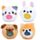 Juguete Estrujable de Peluche Queasy Squeezies Peluche Mascotas Adoramals