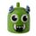 Tazón de Cerámica 3D con Forma Monstruo Monstarz Verde del Revés