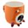 Tazón de Cerámica 3D con Forma Monstruo Monstarz Naranja del Revés