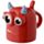 Tazón de Cerámica 3D con Forma Monstruo Monstarz Rojo del Revés