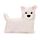 Peluche Térmico de Semillas para Microondas Perro Terrier Blanco