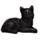 Figuras de Colección Sofá Gatos Negros