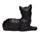 Figuras de Colección Sofá Gatos Negros