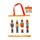 Bolsa Plegable de RPET Navidad Cascanueces 