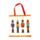 Bolsa Plegable de RPET Navidad Cascanueces 