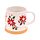 Taza de Gres Navidad con Poinsetia