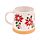 Taza de Gres Navidad con Poinsetia