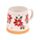 Taza de Gres Navidad con Poinsetia