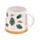 Taza de Gres Navidad con ramas de Abeto