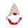 Juguete Pelota de Peluche Navidad Gnomo Jolly Gonk