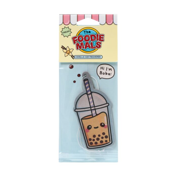 Ambientador de Coche Foodiemals Boba Té con Burbujas Vainilla
